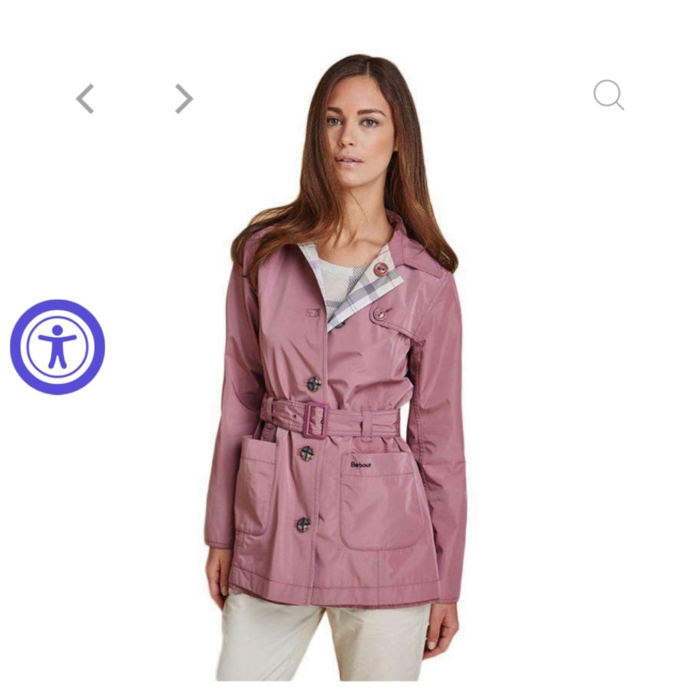 Like New Barbour Reversible Trench Coat